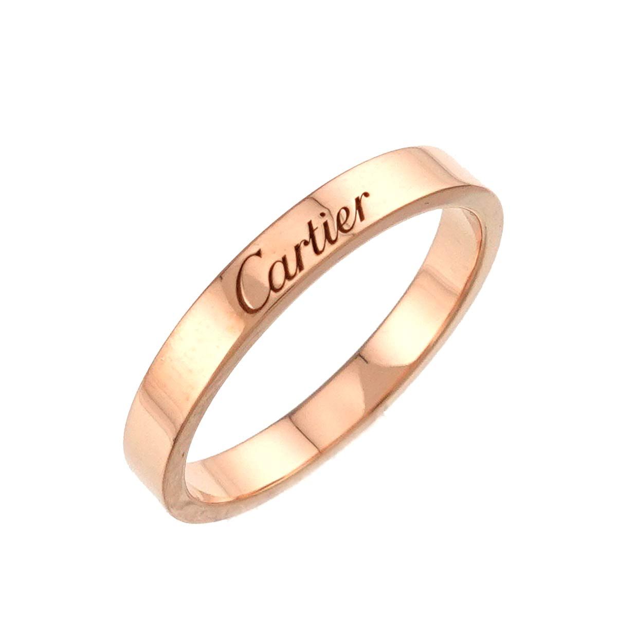 カルティエ Cartier Cドゥ #57 リング 幅3mm K18 PG ピンクゴールド