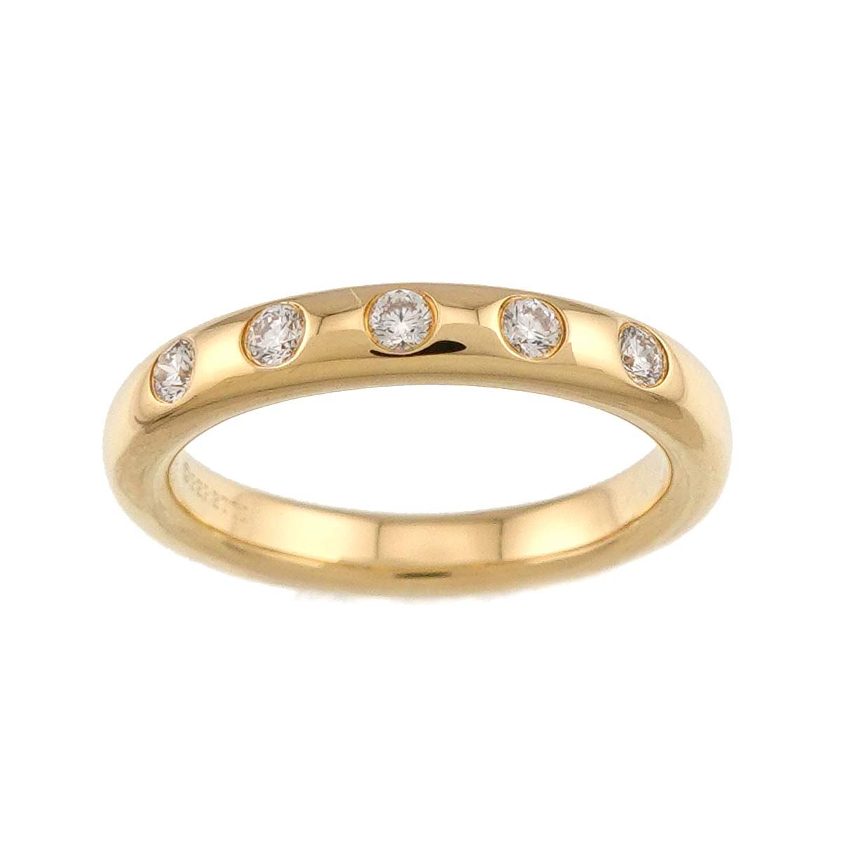 ティファニー TIFFANY&CO. スタッキング バンド 3号 リング ダイヤ 5P 