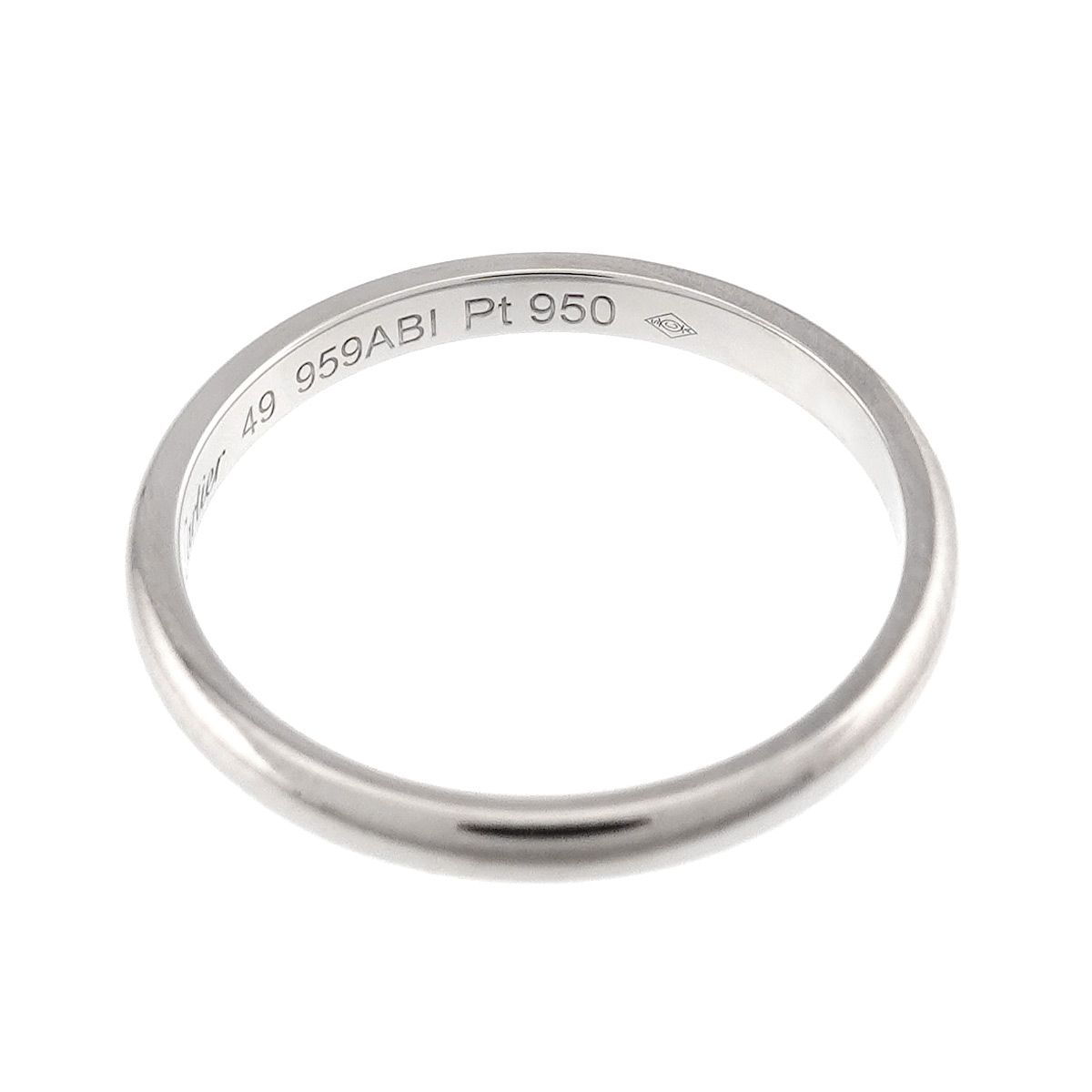 カルティエ Cartier 1895 クラシック バンド #49 リング 幅2.0mm Pt