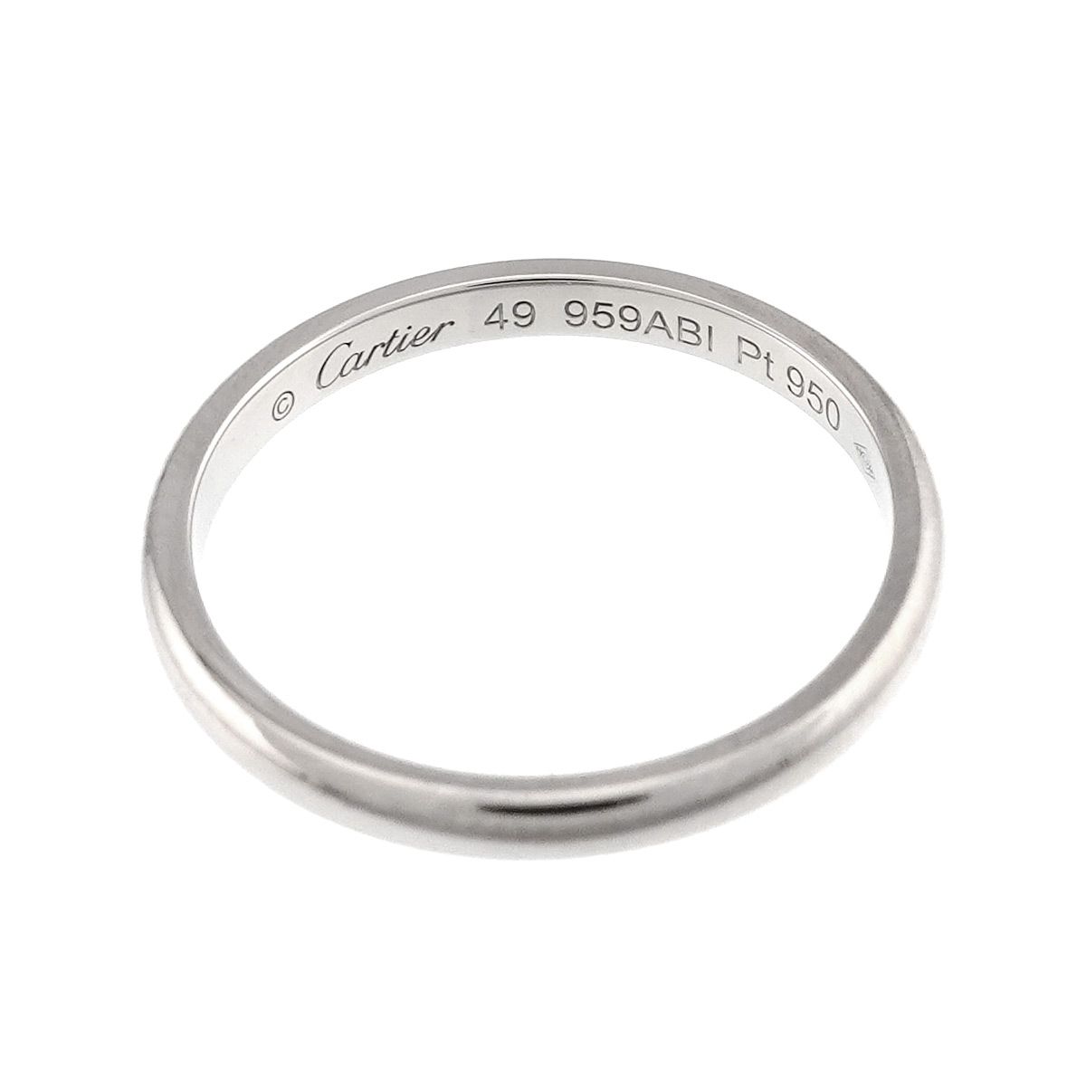 カルティエ Cartier 1895 クラシック バンド #49 リング 幅2.0mm Pt 