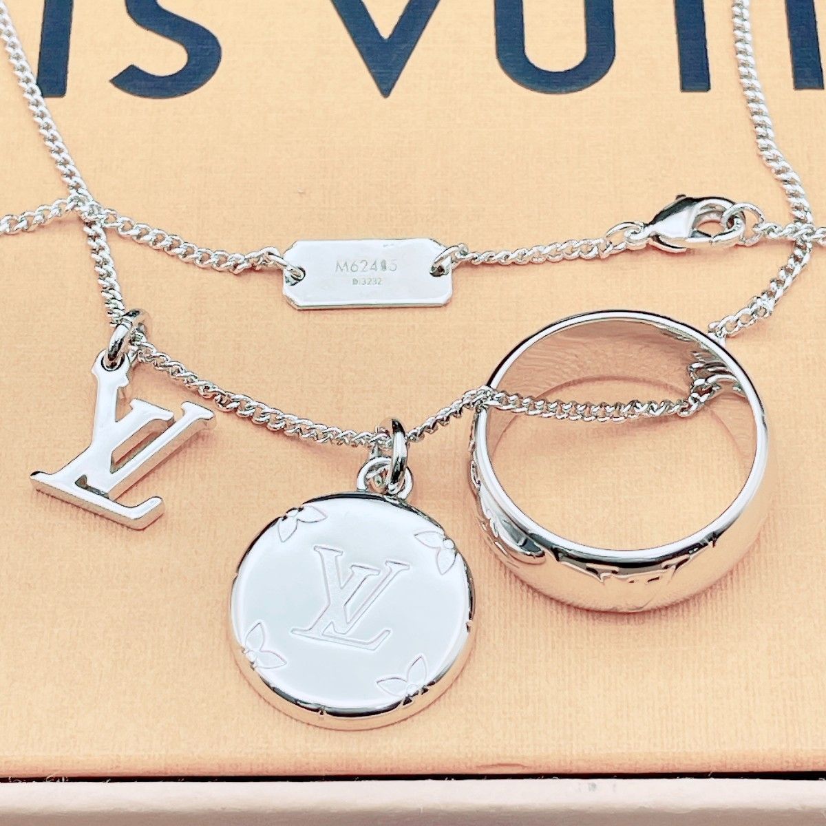 ◇ルイヴィトン◇新品仕上済 LOUIS VUITTON M62485 リングネックレス ブランド シルバー 16.12g