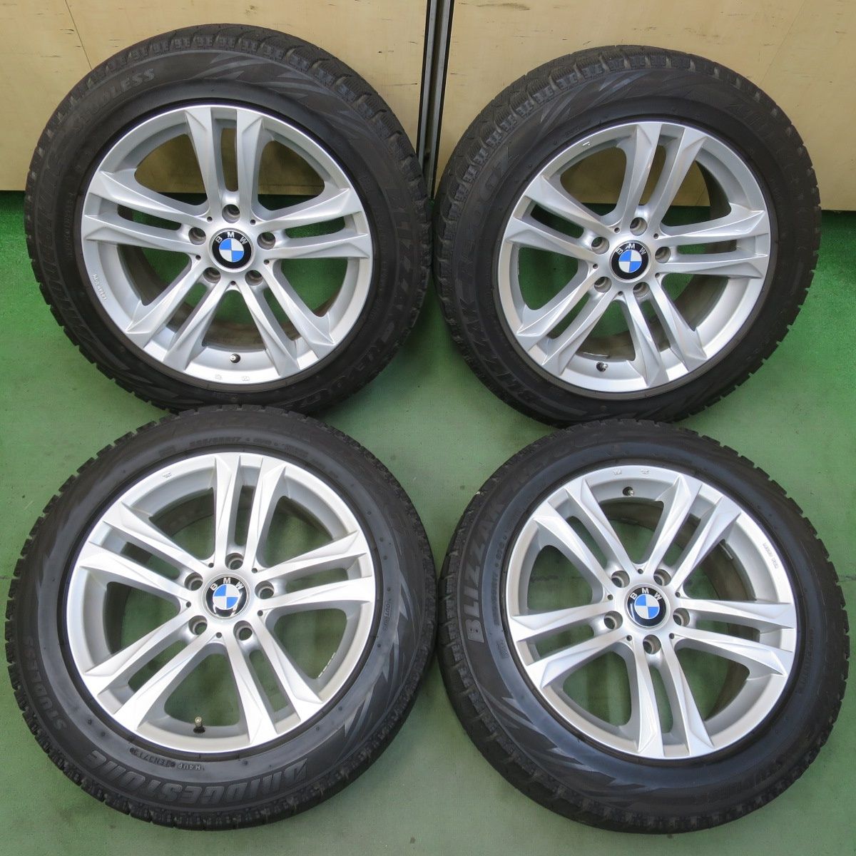 4本価格★BMW 等 MAK BIMMER 225/55R17 スタッドレス ブリヂストン ブリザック REVO GZ 17インチ ビマー PCD120/5H★6051901イス