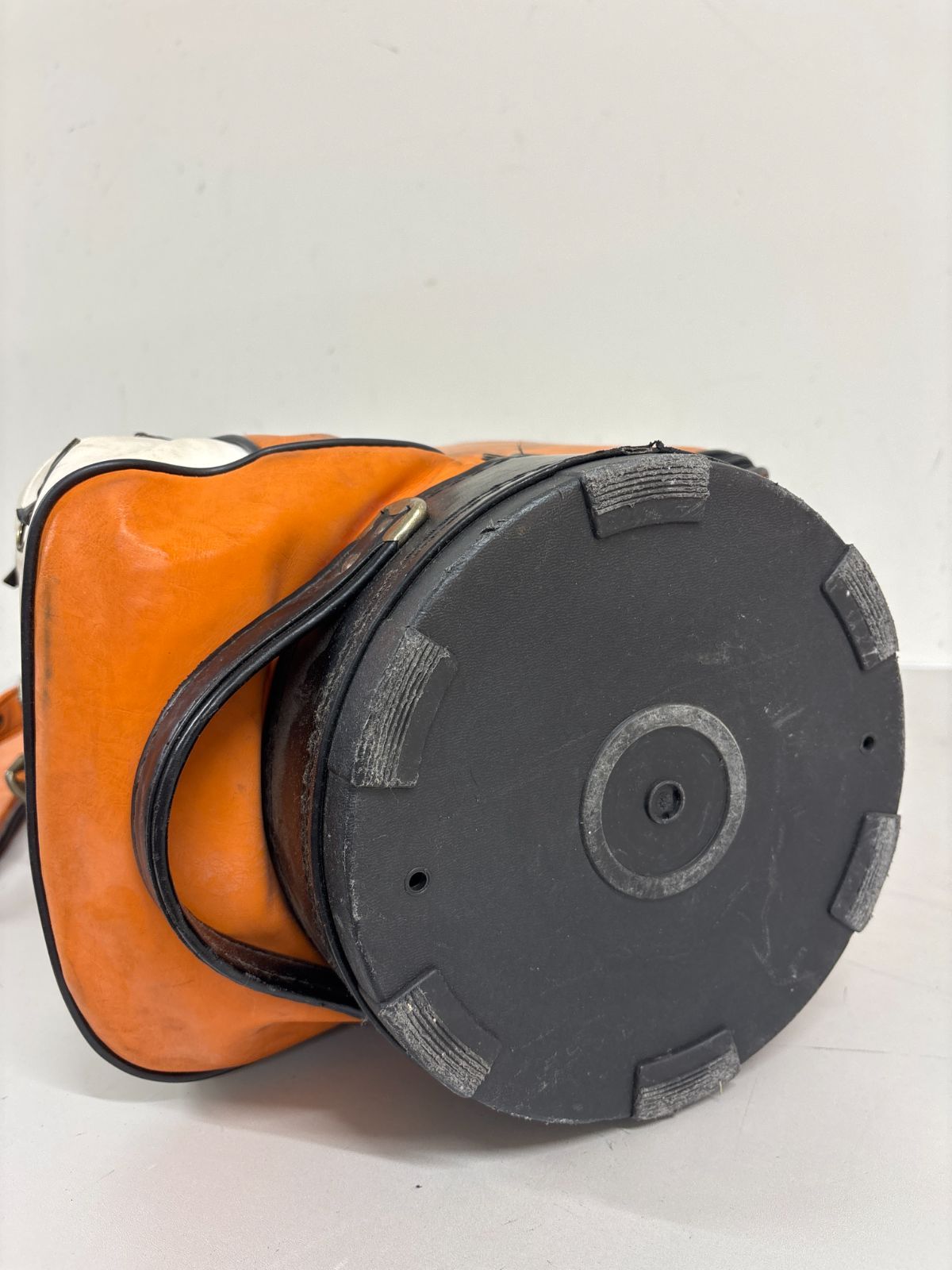 vday キャディバッグ 黒 オレンジ 状態良好 バッグボーイ Bag Boy キャディバッグ やや光沢 ブラック