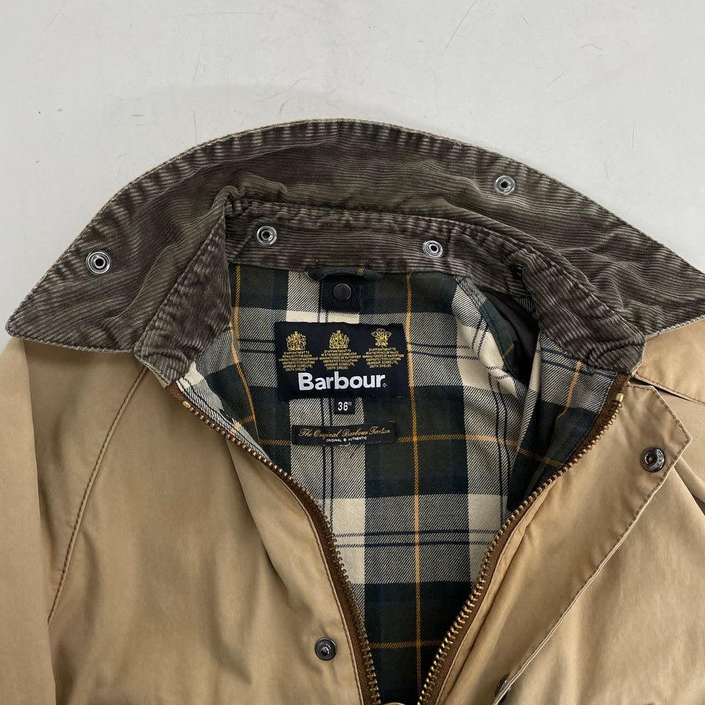 BARBOUR バブアー ジャケット 36 ベージュ系 ダブルジップ&スナップ