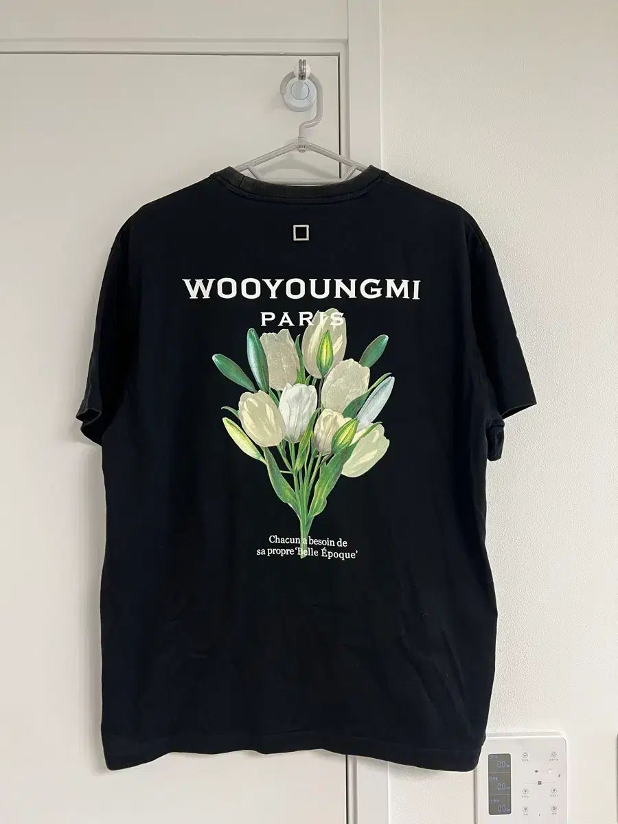 正規品 ウーヨンミ フラワー バックロゴ 半袖Tシャツ 48