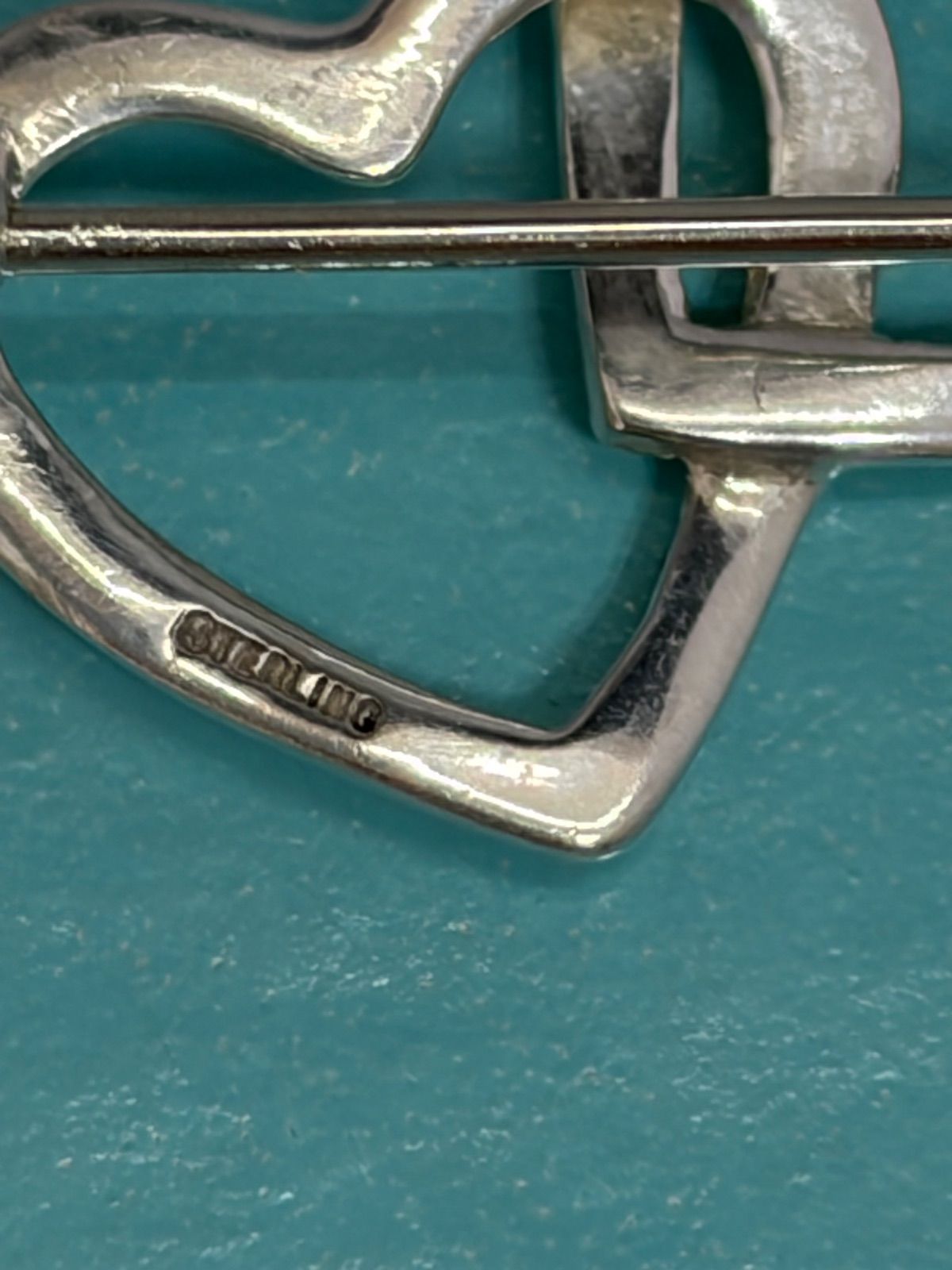 TIFANNY&Co. ティファニー トリプルオープンハート ブローチ STERLING