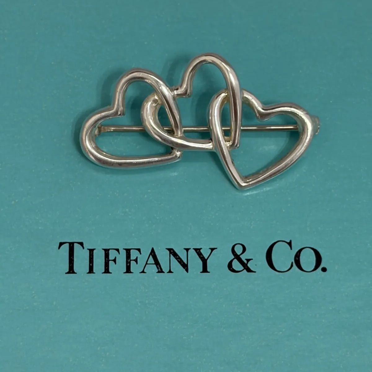TIFANNY&Co. ティファニー トリプルオープンハート ブローチ STERLING