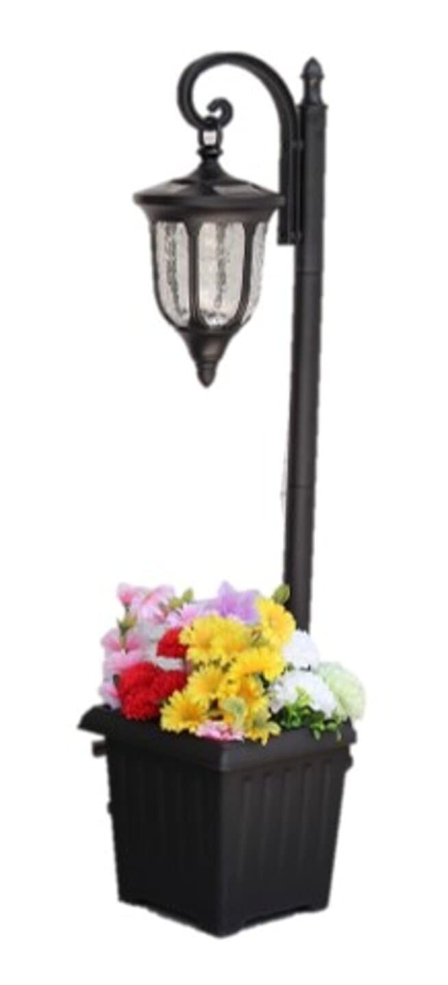 【新品】リビングアウト(Living Out) 花が植えられるプランターライト ABS e86e28d2