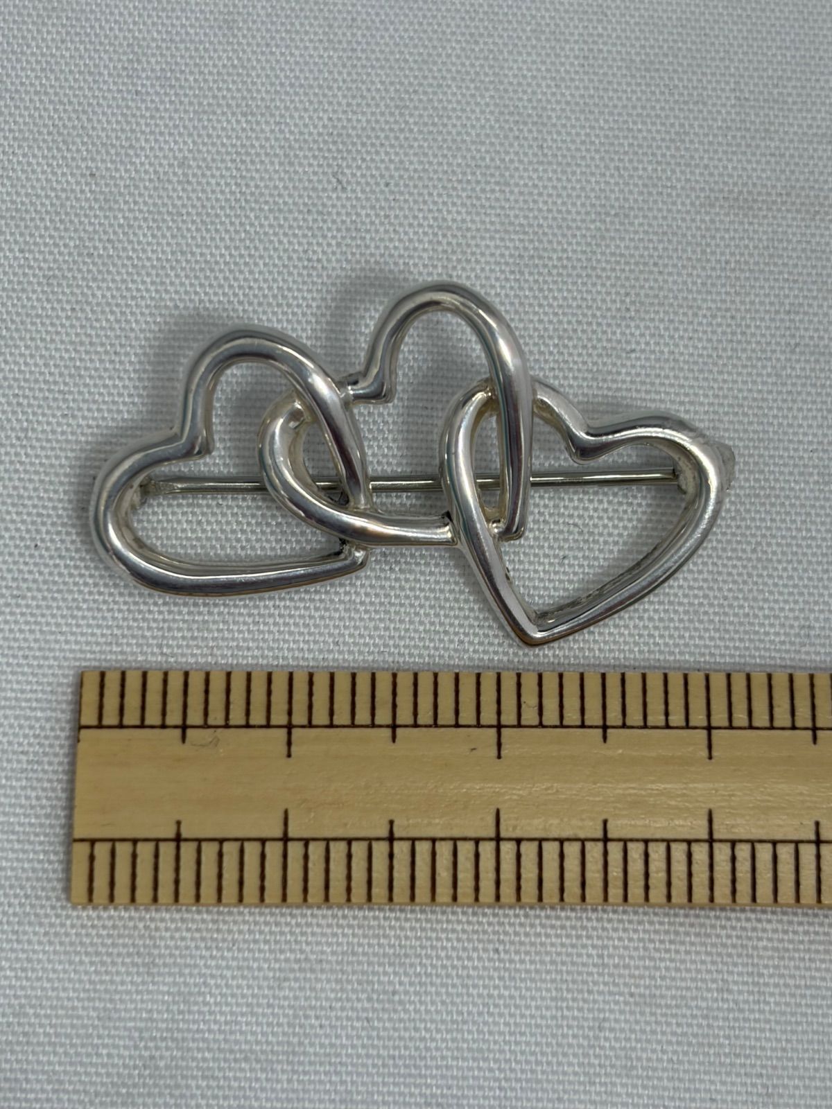 TIFANNY&Co. ティファニー トリプルオープンハート ブローチ STERLING
