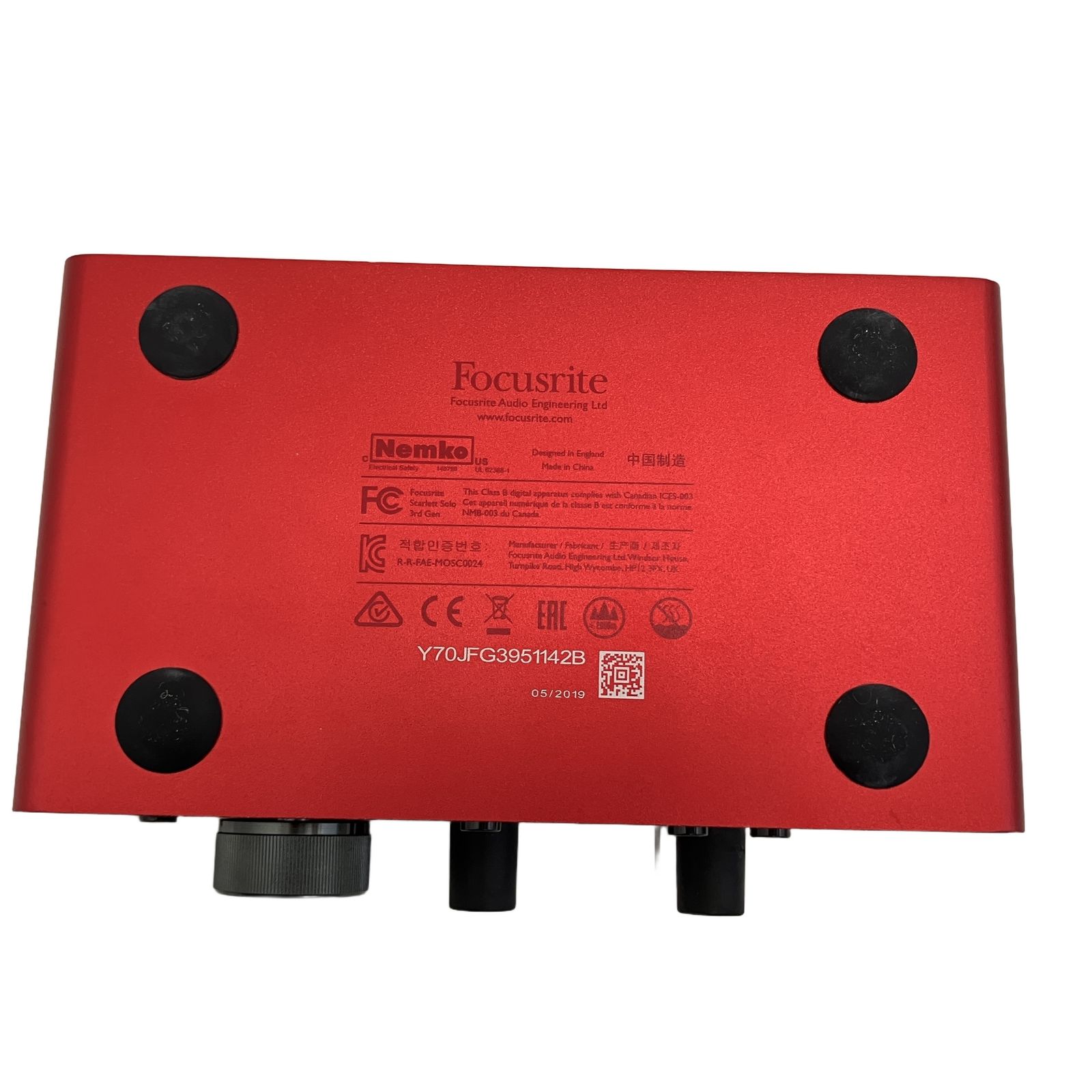 Focusrite gen4 Scarlett solo 第4世代 オーディオインターフェース