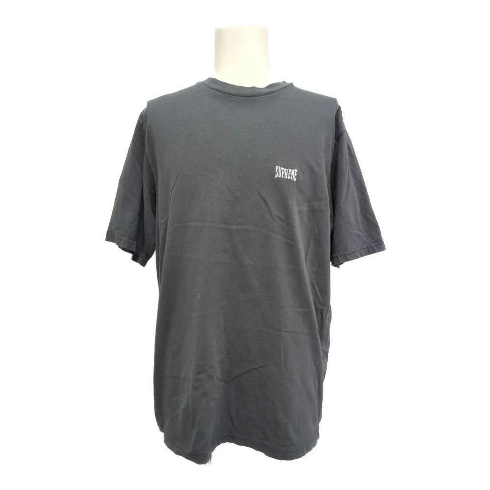 Supreme シュプリーム ロゴ刺繍 カットソー Tシャツ トップス Mサイズ ブラック 【オールシーズン】【♂】【B】【メンズ】★■615450【中古】