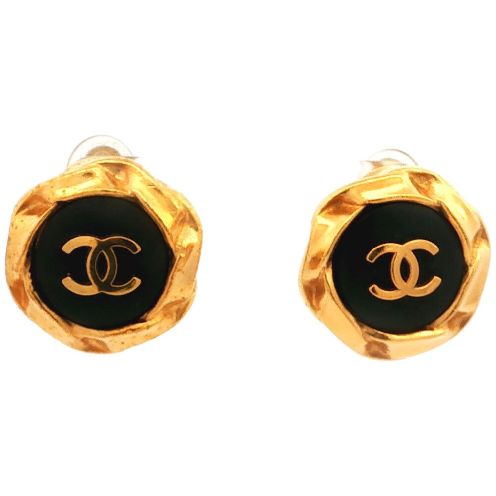 CHANEL シャネル ココマーク ペア コスチュームジュエリーイヤリング 合金メッキ-22.8g ゴールド【♀】【S】【レディース】★■615197【中古】