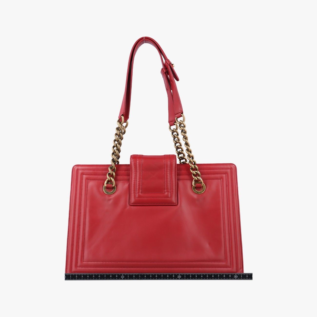 シャネルChanelジェットセッター ボーイ ショッピング トート レッド