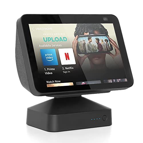 Echo Show 8 (第 3 世代) 専用 バッテリースタンド ブラック｜15000mAh・USB-C 対応 9.5 時間駆動 角度調整・滑り止め 日常・外出最適p 0c850784