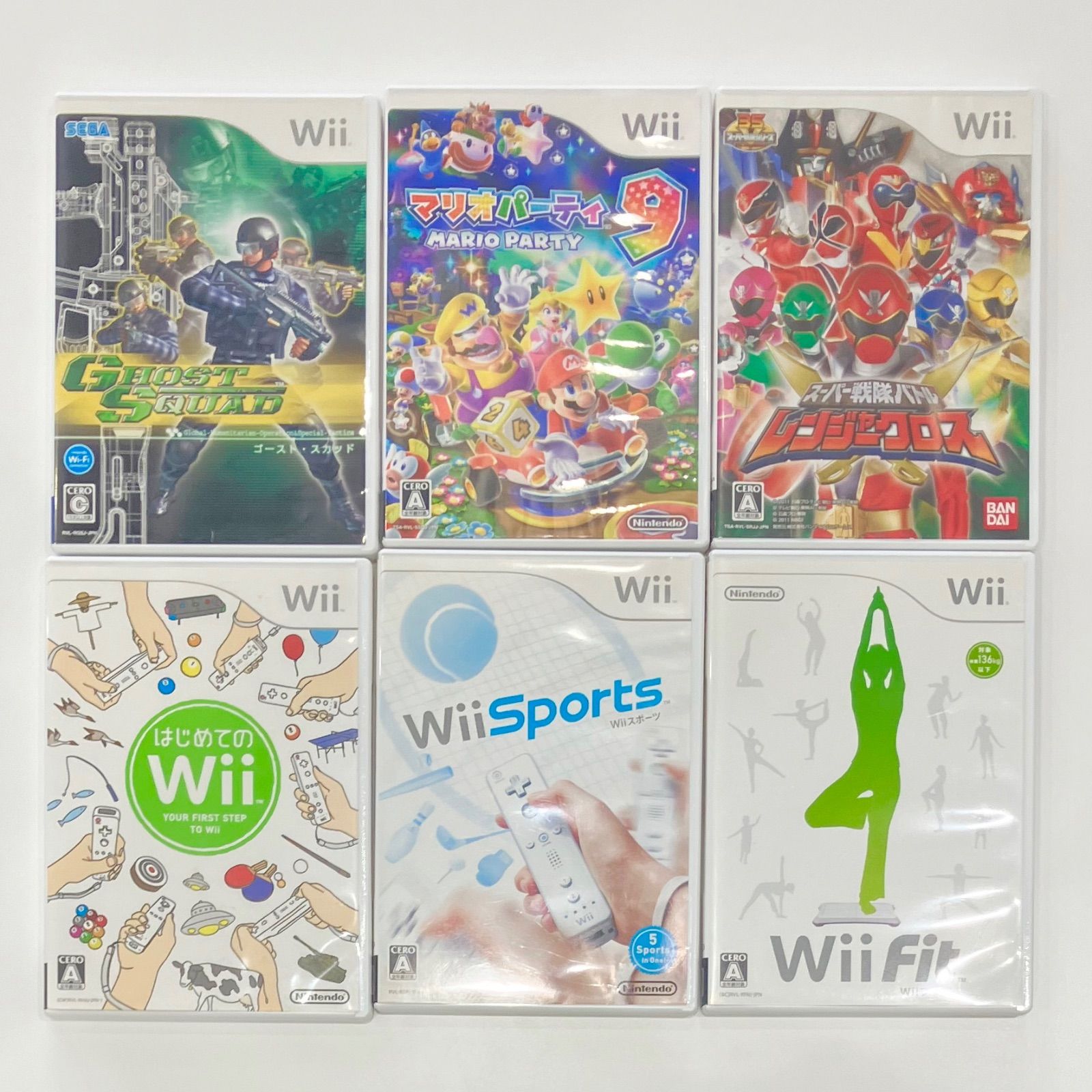 Nintendo Wiiソフト6点セット＋周辺機器2点セットK-E21972・21975 