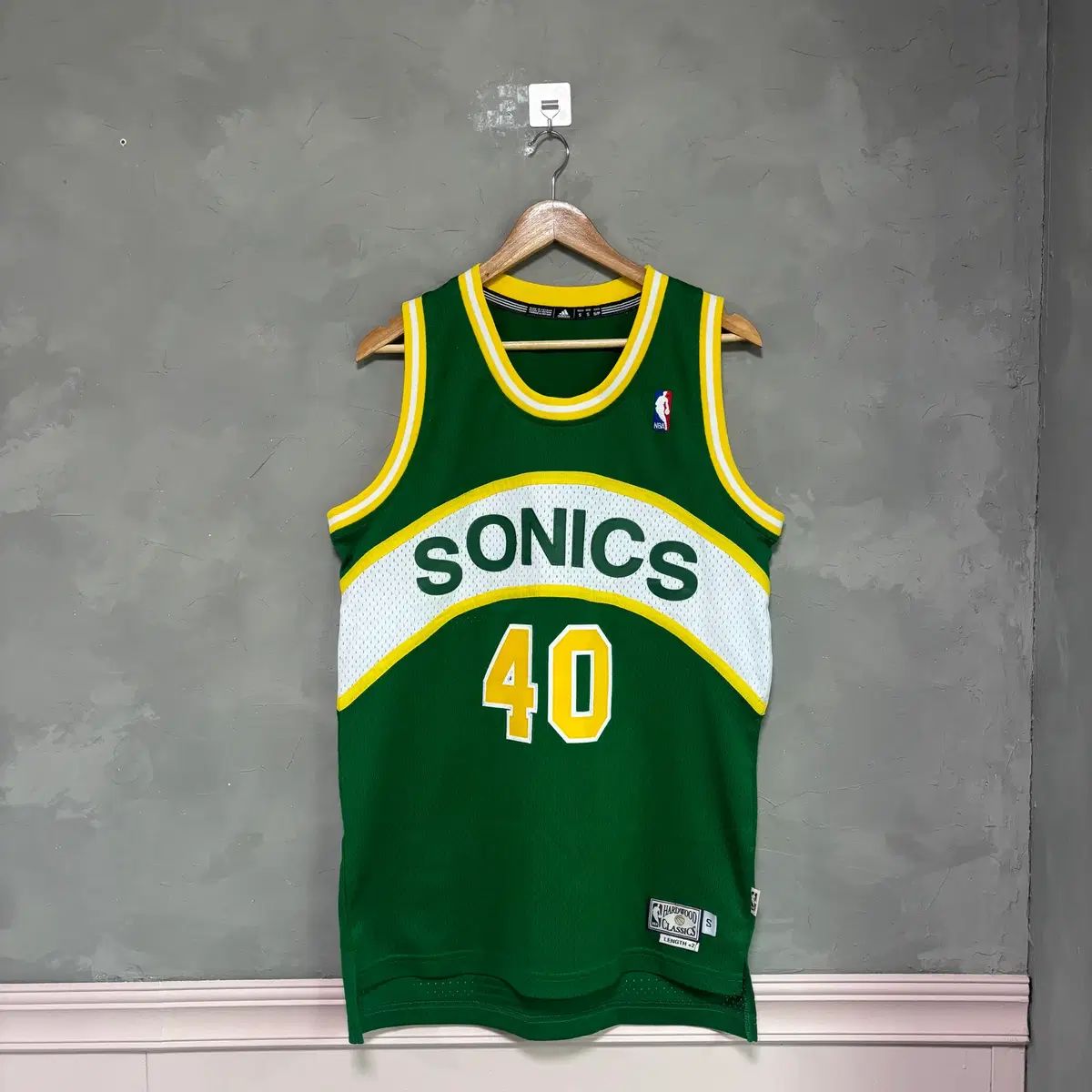 アディダス NBA シアトル スーパーソニックス ション・ケンプ バスケット ジャージ