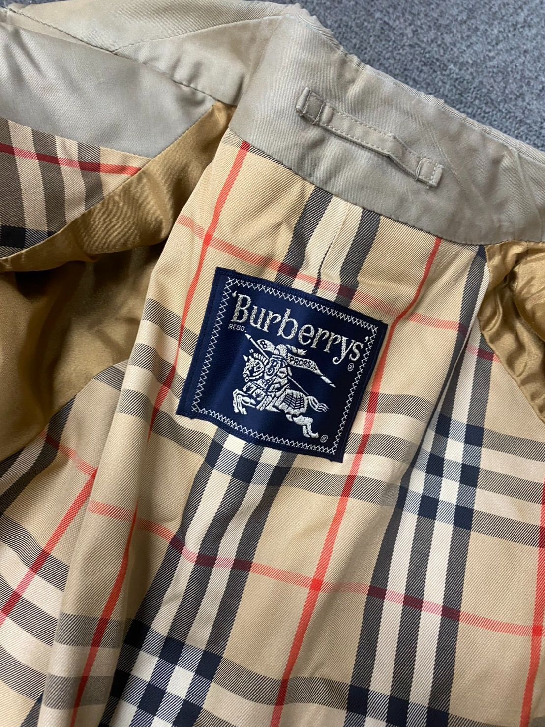 BURBERRY バーバリー メンズ ステンカラーコート ベージュ s アウター