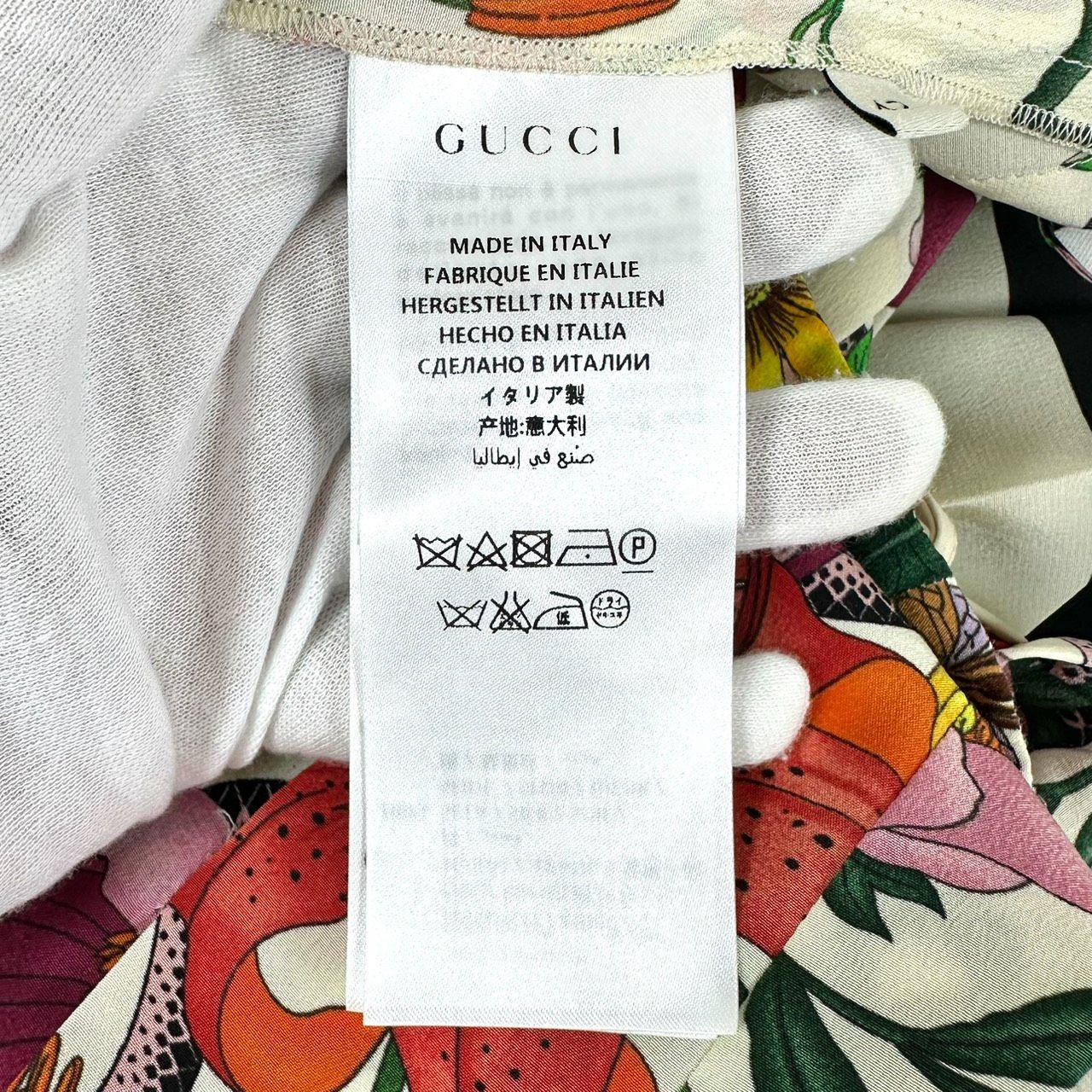 返品OK】良品 GUCCI グッチ フローラ スネーク シルクスカート 42