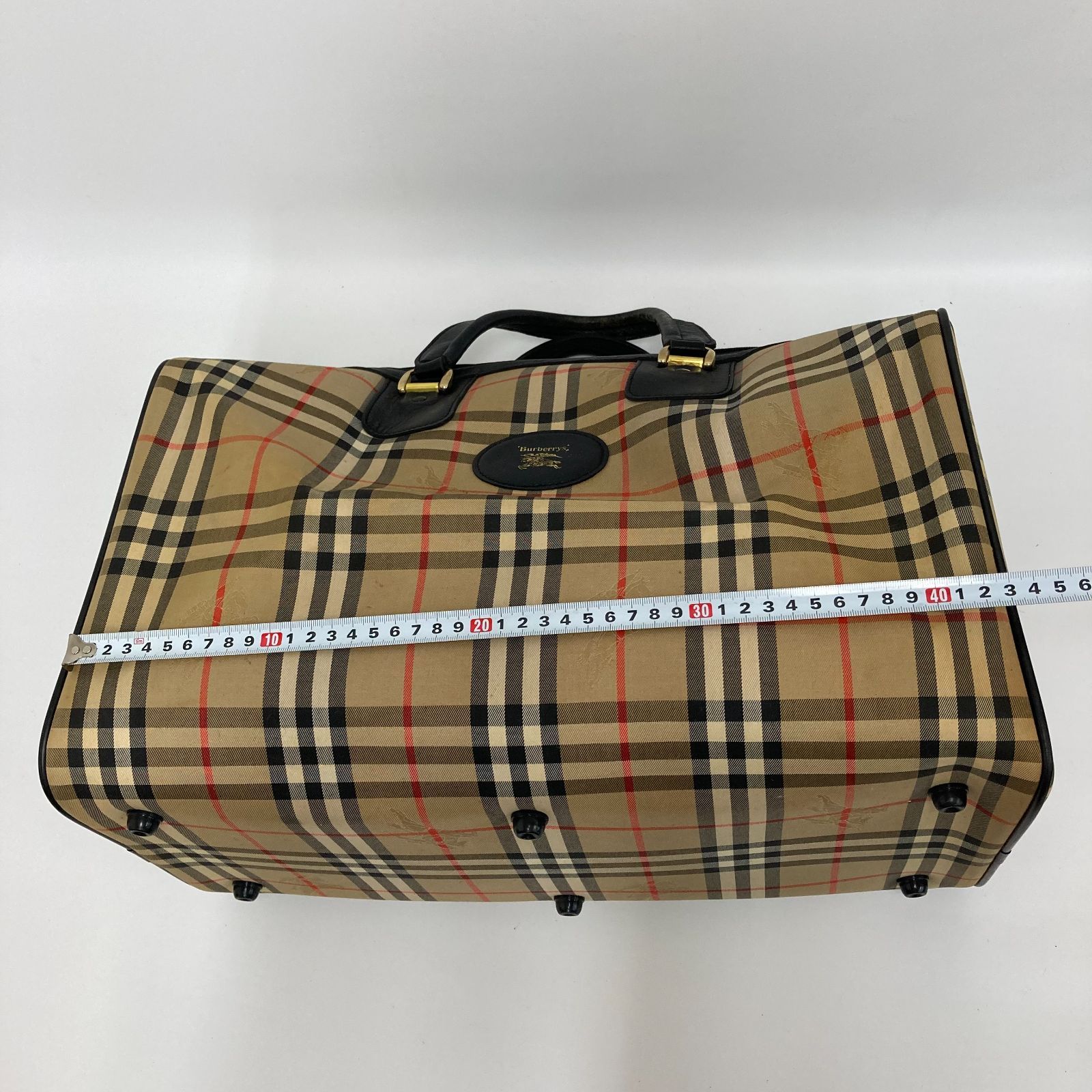 良品】Burberrys オールドバーバリー ボストンバッグ ノバチェック