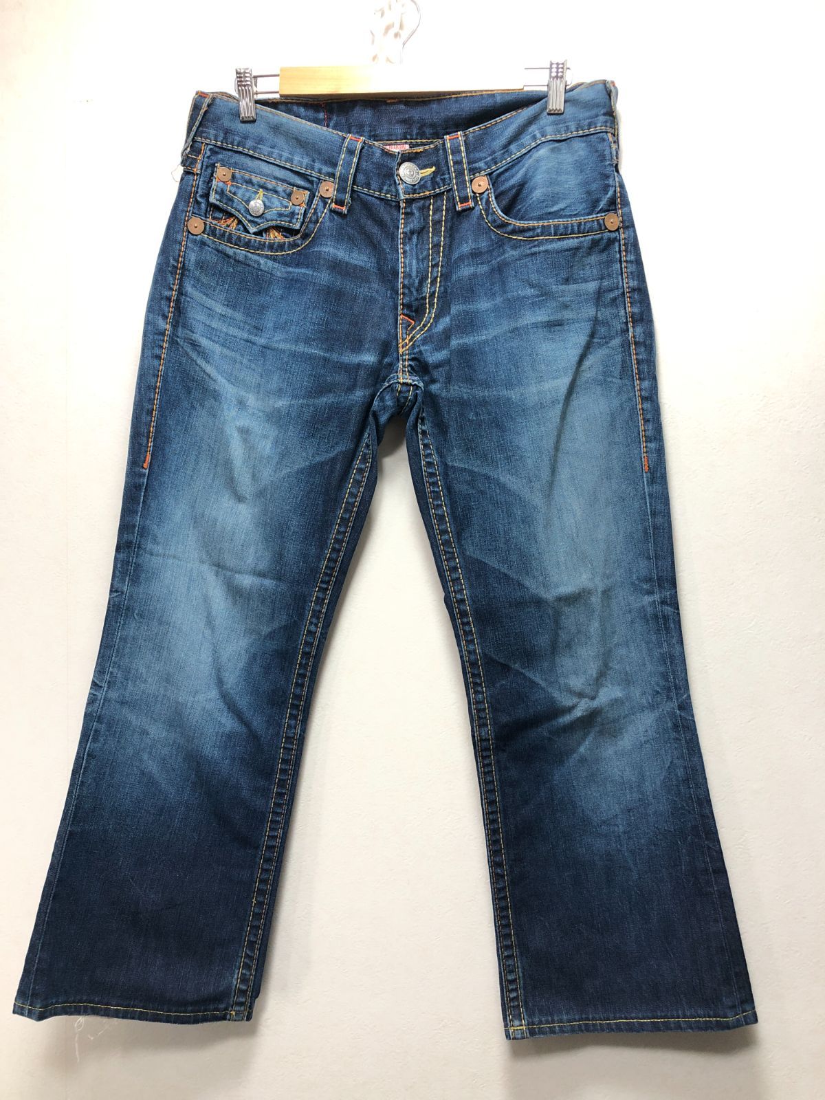 055052 TRUE RELIGION RAINBOW BILLY 35089 デニム 33 パンツ トゥルーレリジョン レインボービリー