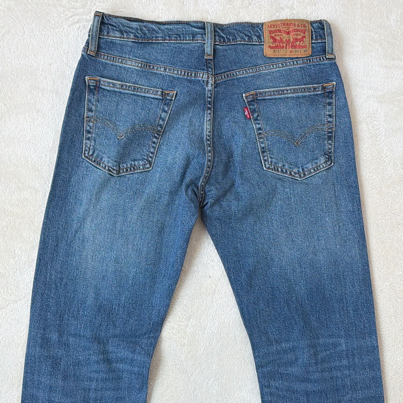 Levi's 513 パキスタン製 W30L32 インディゴブルーデニム ハチノス