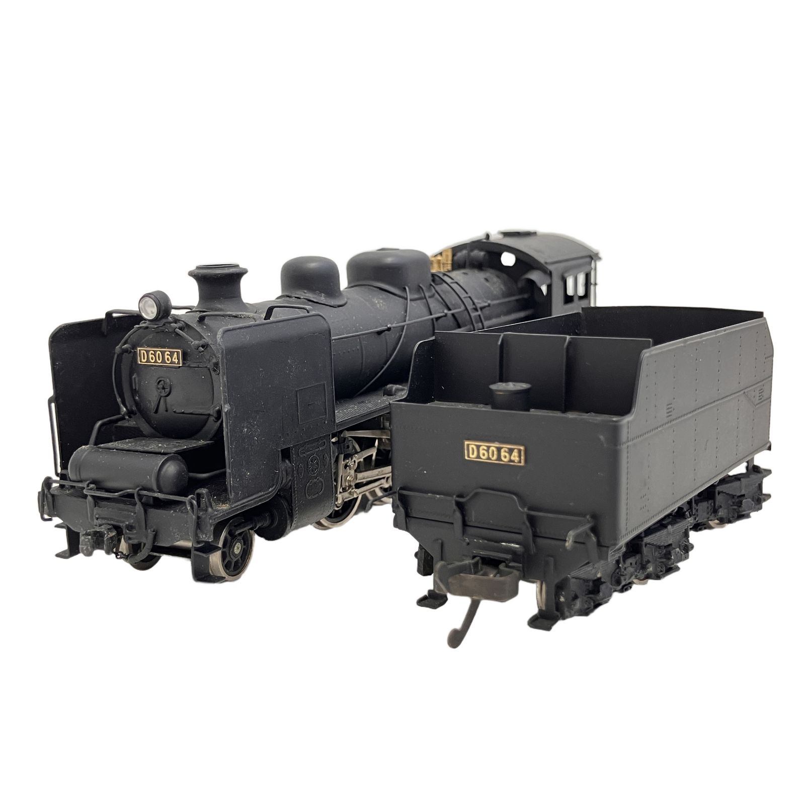 メーカー不明 D6064 蒸気機関車 HOゲージ 鉄道模型 ジャンク Z11284702