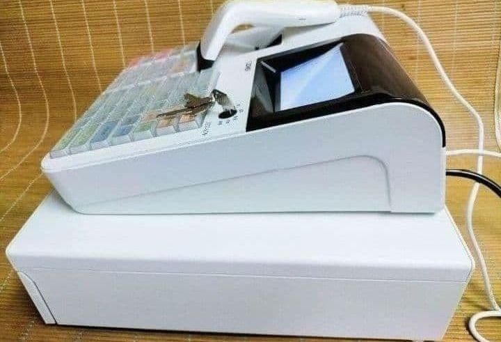 クローバーレジスター JET-670スキャナ付き　PC連携送料込2501270 クローバーレジスター JET-670スキャナ付き PC連携送料込 900700