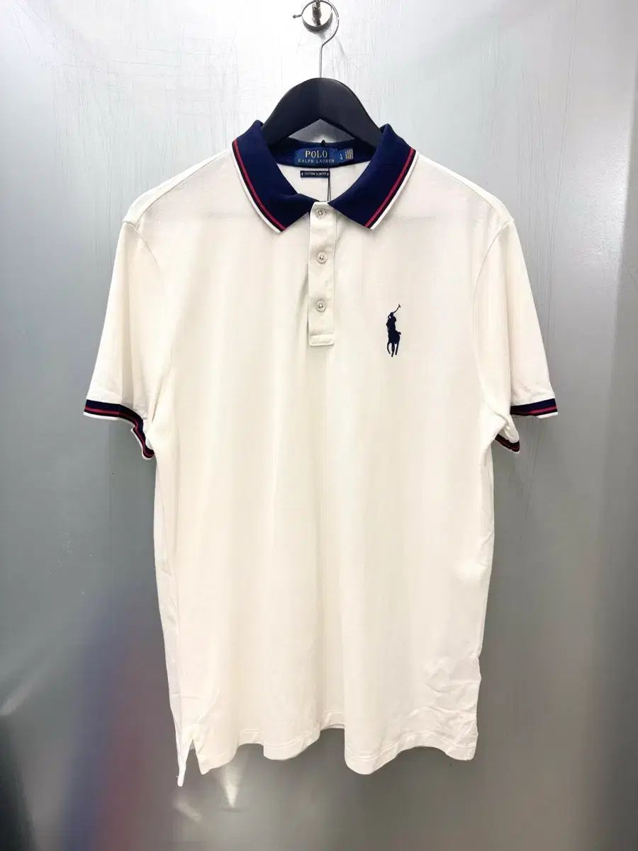 Polo Ralph Lauren ポロラルフローレン 白/ネイビー COLOR ビックポニー