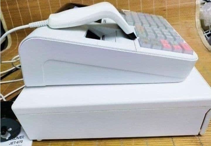 クローバーレジスター JET-670スキャナ付き PC連携送料込 900700