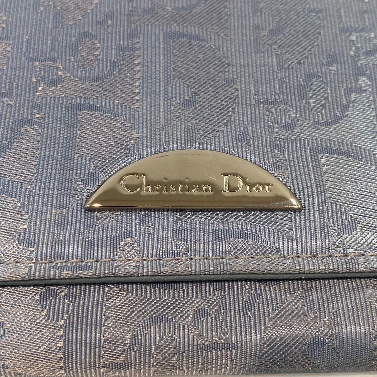 塩】Christian Dior クリスチャンディオール 長財布 サテン素材 