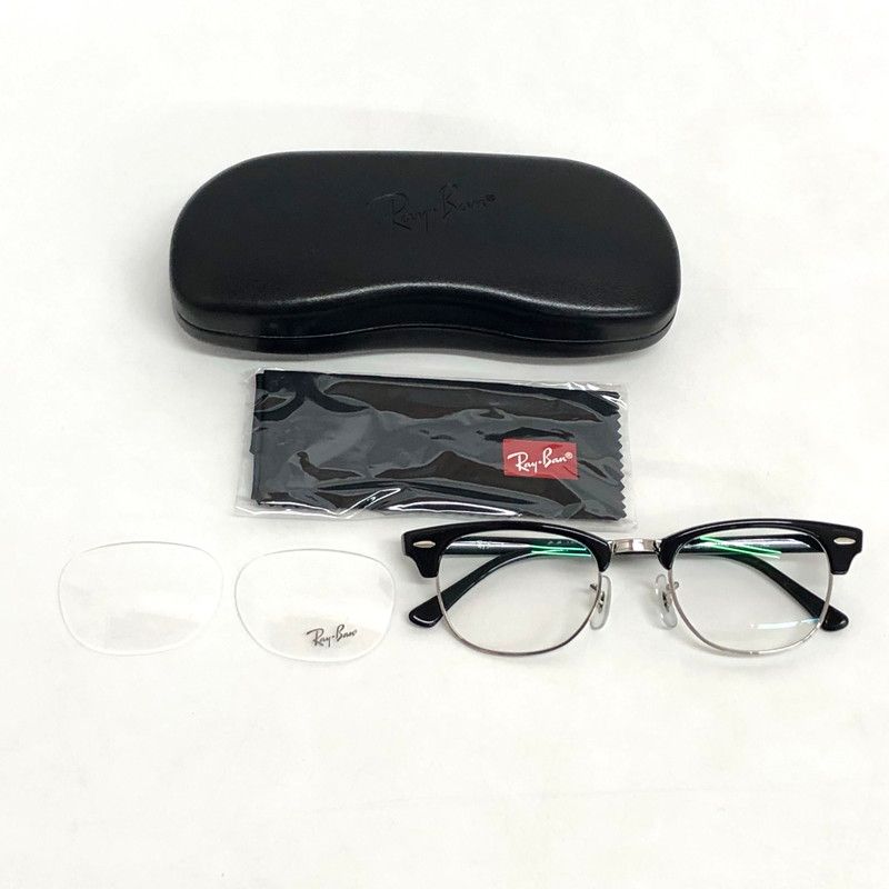 【中古品】 RAY-BAN レイバン CLUBMASTER RB5154 クラブマスター 伊達メガネ 眼鏡 アイウェア アクセサリー 【203-260525-rs-09-fur】
