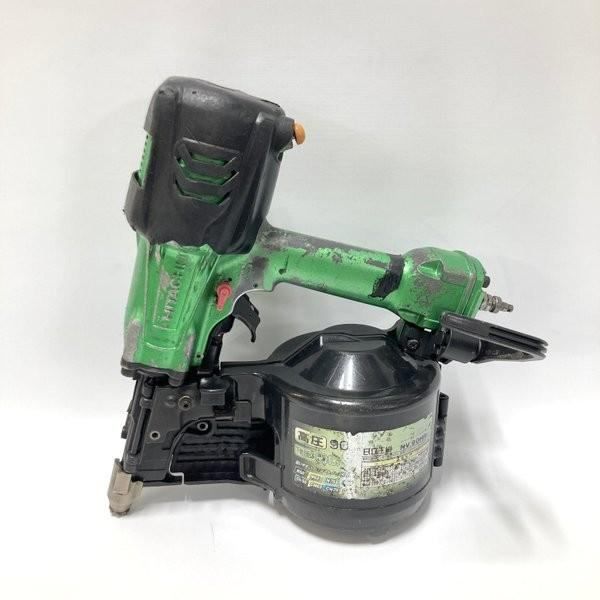 日立工機 HITACHI 90mm 高圧ロール釘打機 NV90HR メタリックグリーン パワー切替機構なし★DT373
