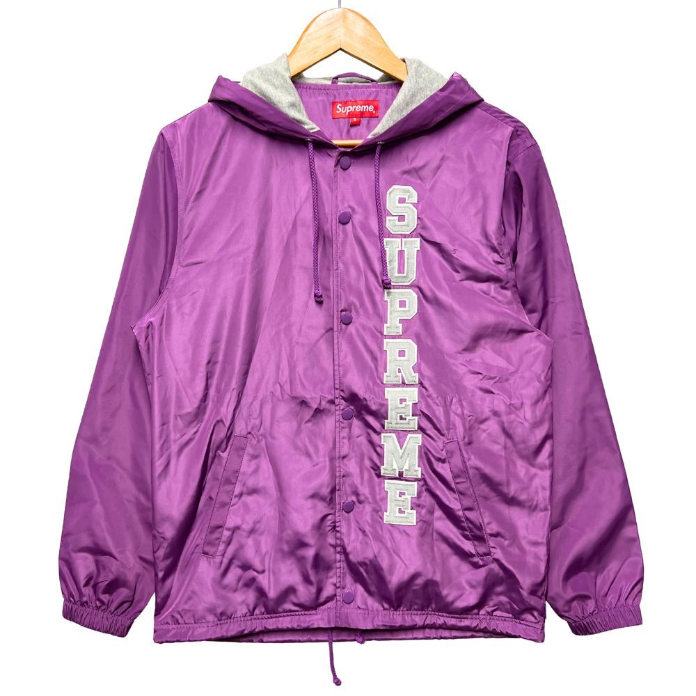 SUPREME シュプリーム Vertical Logo Hooded Coaches Jacket フード 