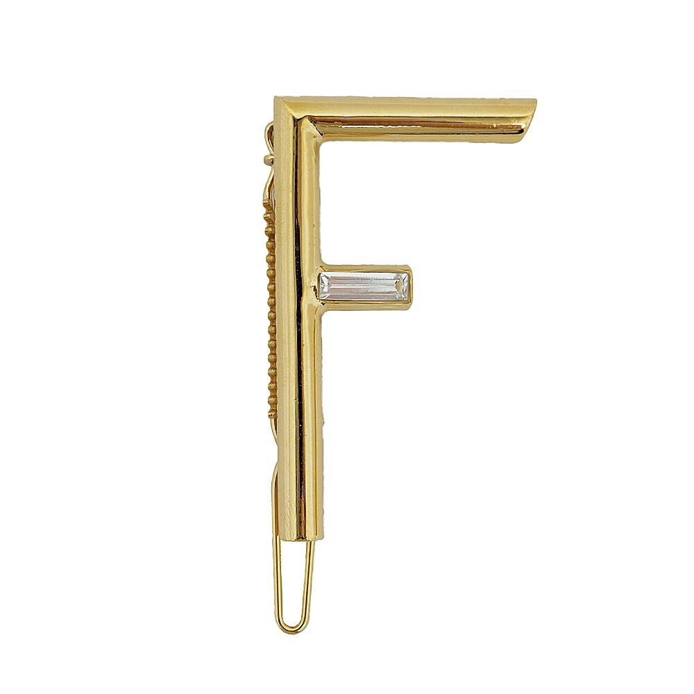 【名東】フェンディ FendiFirst ヘアクリップ アクセサリー ピン 髪留め ゴールド MV2422 レディース 小物