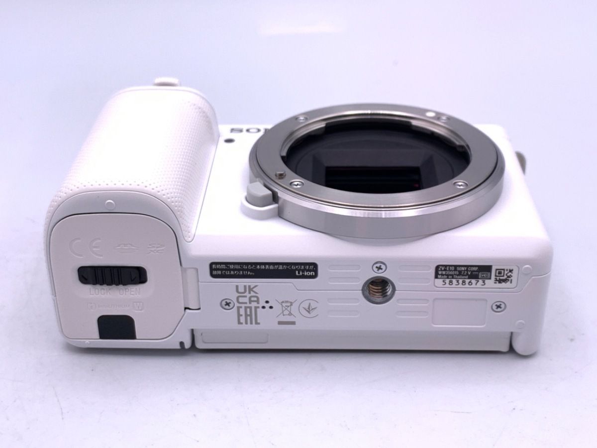 中古】 【美品】 ソニー VLOGCAM ZV-E10 ボディ ホワイト - メルカリ