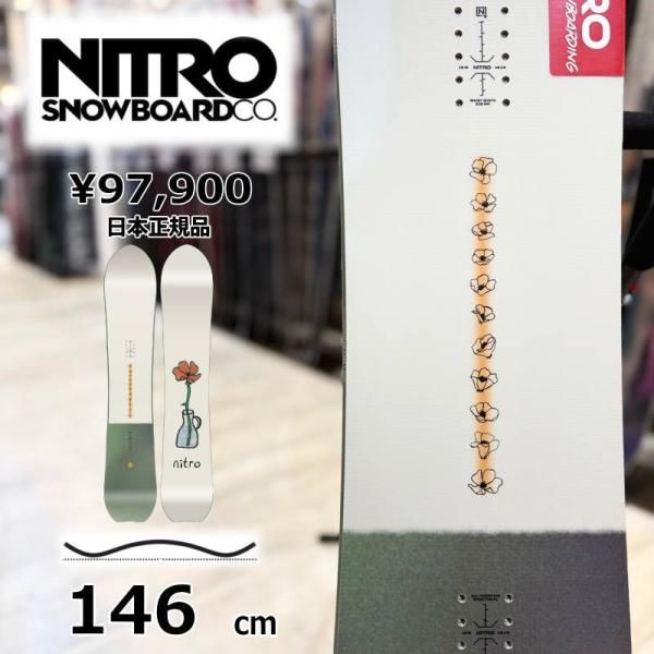 【即納】レディース スノーボード 板 型落ち 旧モデル 146cm NITRO DROP ナイトロ ドロップ 25-26 オールラウンド カービング キャンバー