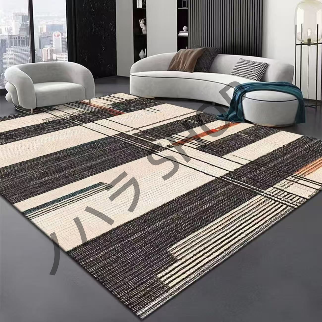 カーペット/200*300cm/滑り止め付き ラグマット ベッドルーム リビングルーム 寝室の部屋 /多機能使用 マット/カーペット #B017