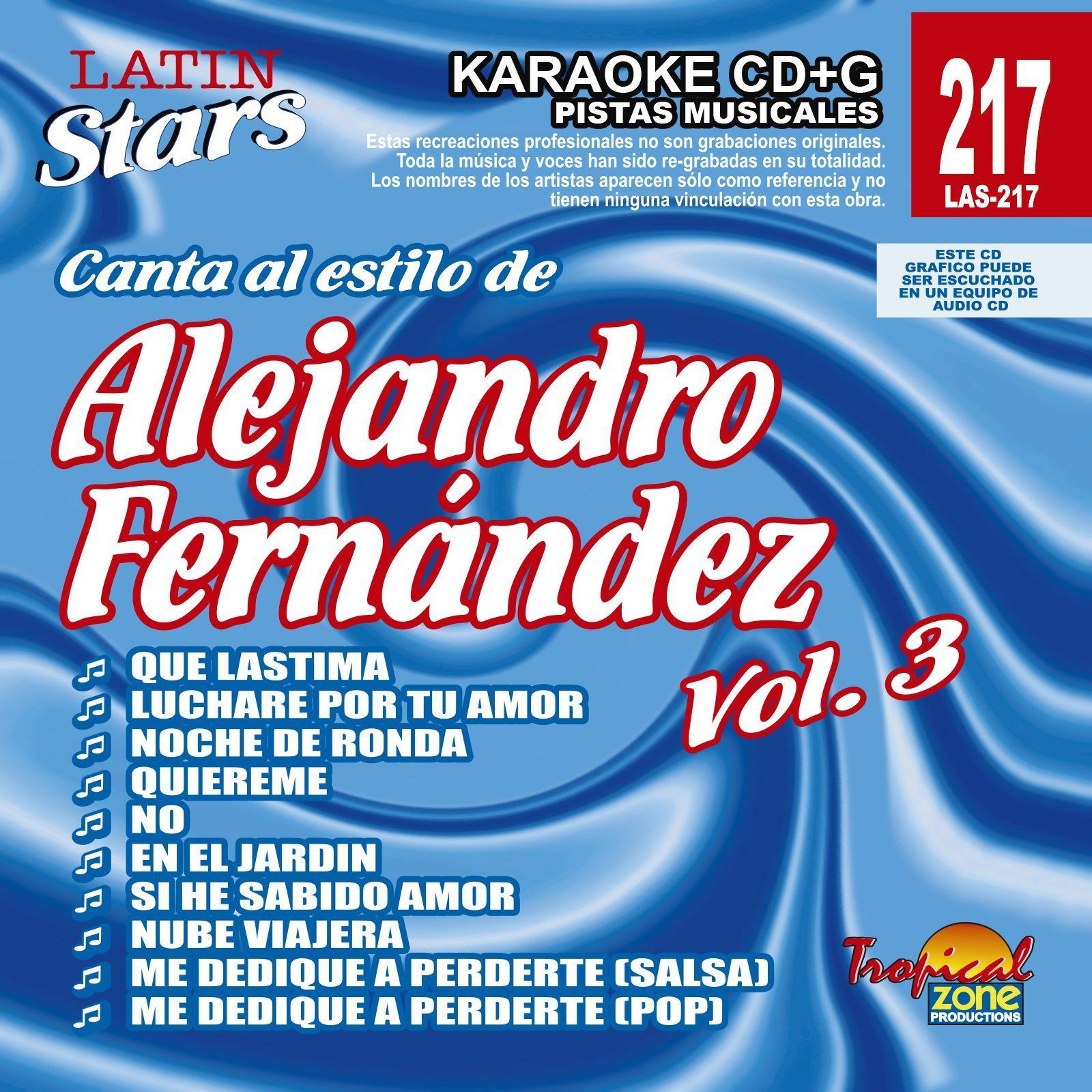 【CD】Karaoke: Alejandro Fernandez - Latin Stars Karaoke