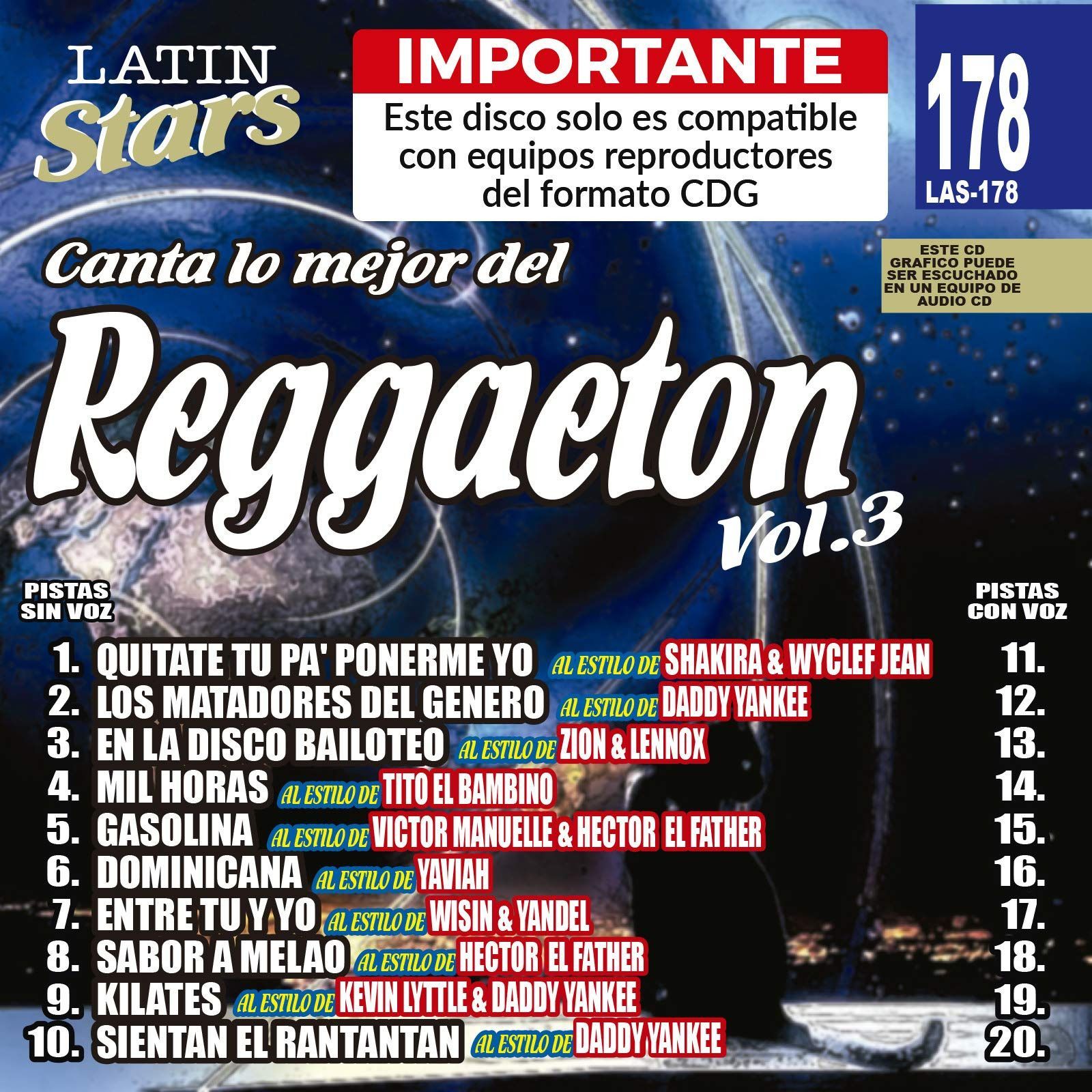 【CD】Karaoke: Reggaeton 3 - Latin Stars Karaoke