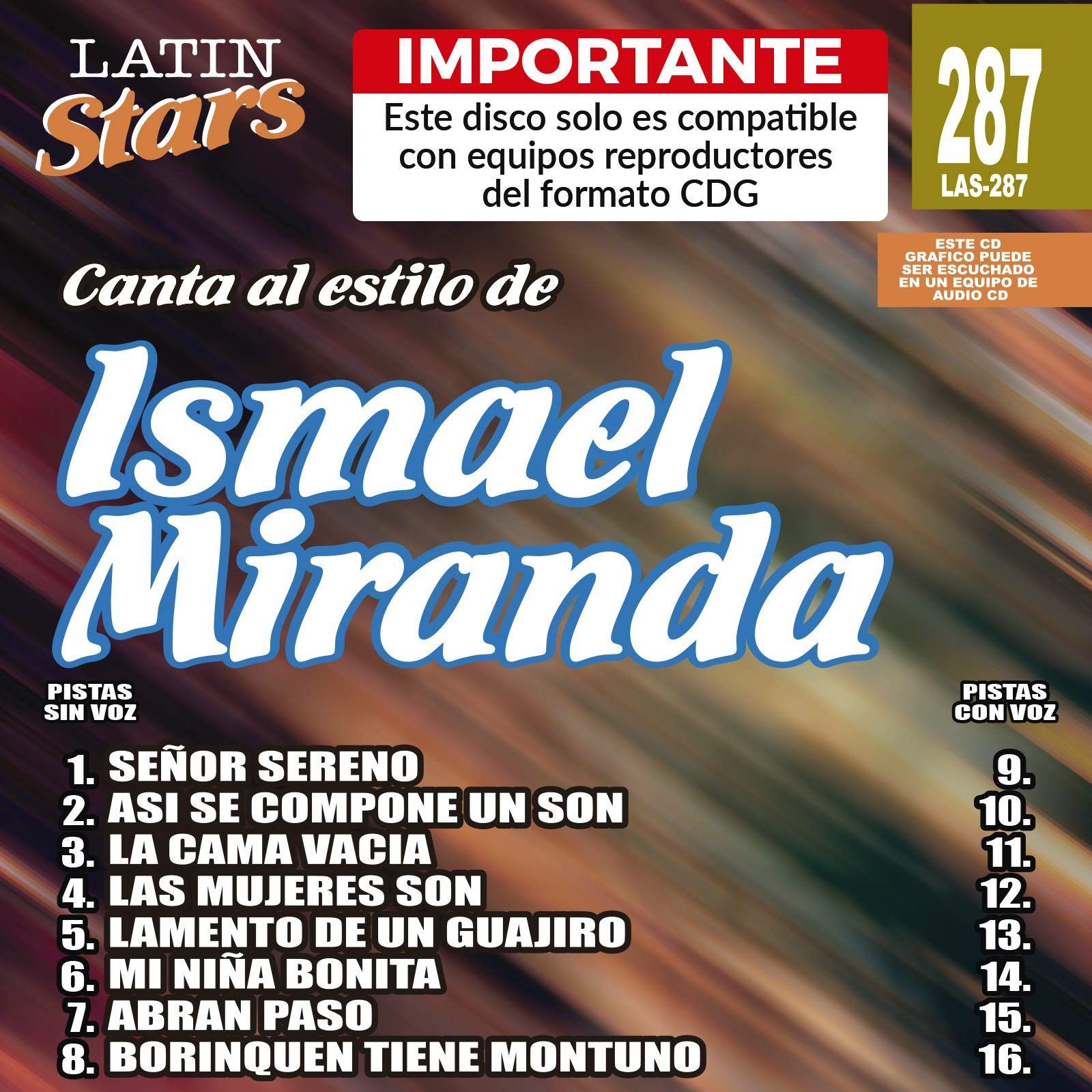 【CD】Karaoke: Ismael Miranda - Latin Stars Karaoke