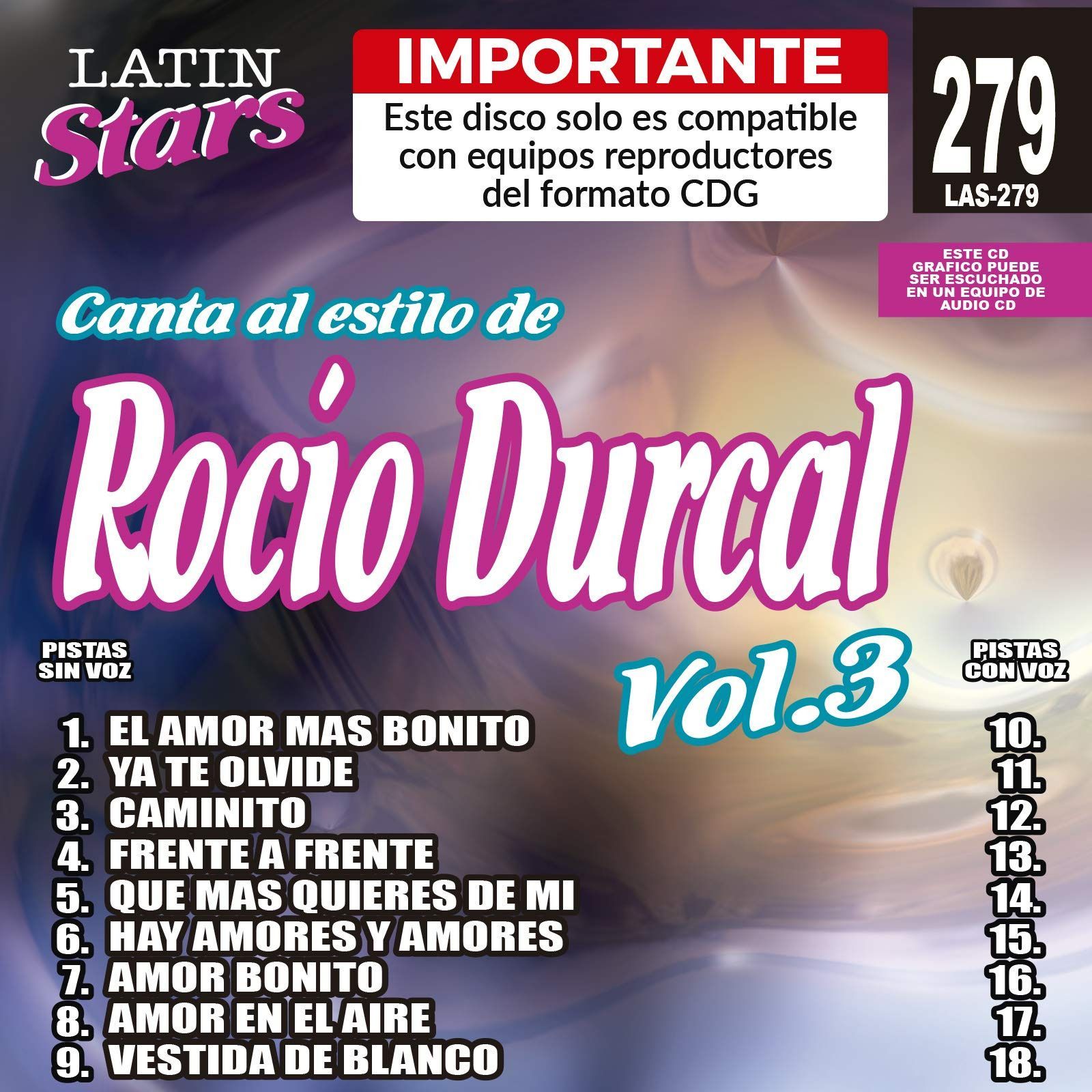 【CD】Karaoke: Rocio Durcal 3 - Latin Stars Karaoke