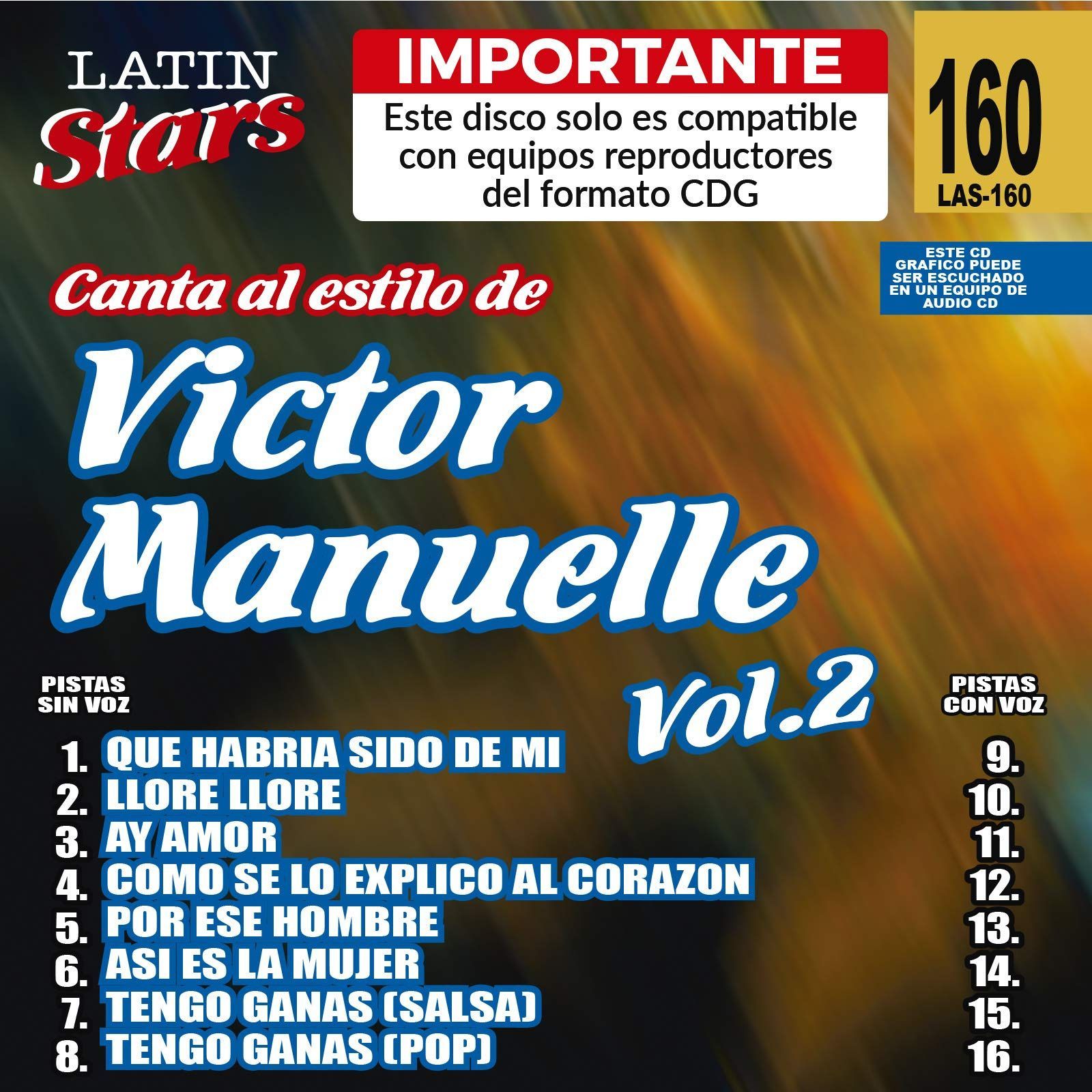 【CD】Karaoke: Victor Manuelle 2 - Latin Stars Karaoke
