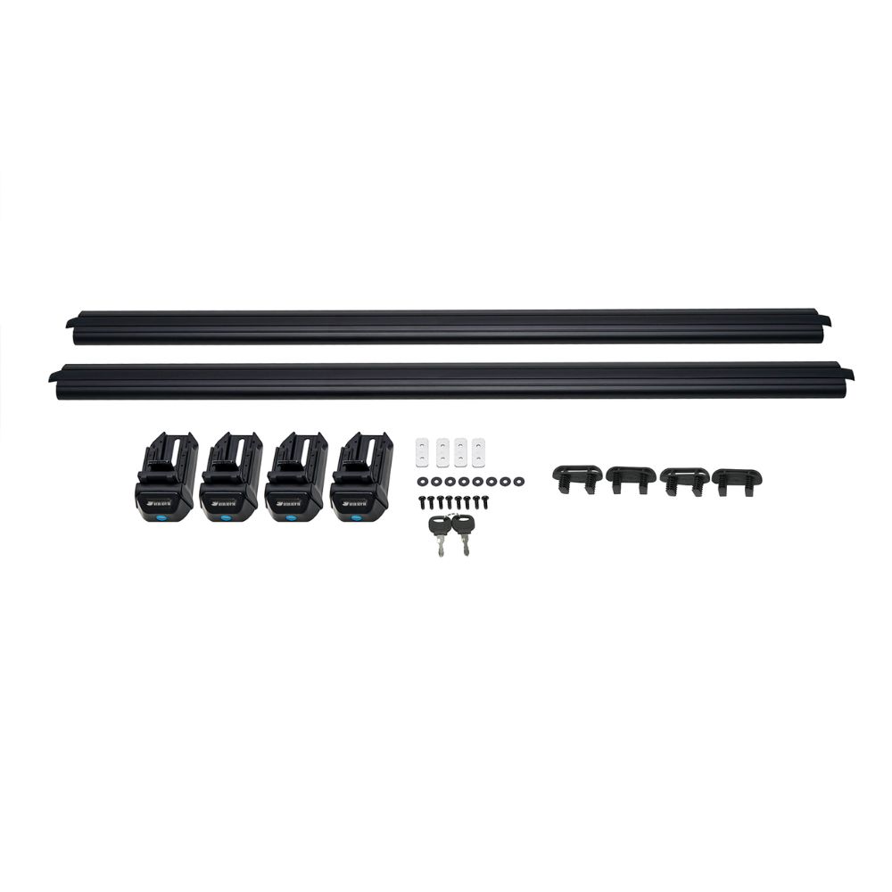 遊びの可能性を、屋根の上に！ (ベース部分2P) ルーフレール用キャリア ランドクルーザー250 GDJ250W BLACK BEAR RF010 盗難防止ロック機能付き