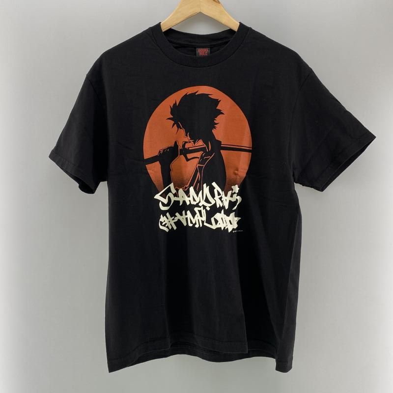 【中古】GEEKS RULE×サムライチャンプルー S/S Tee ブラック サイズL　ギークス ルール×サムライチャンプルー[24]
