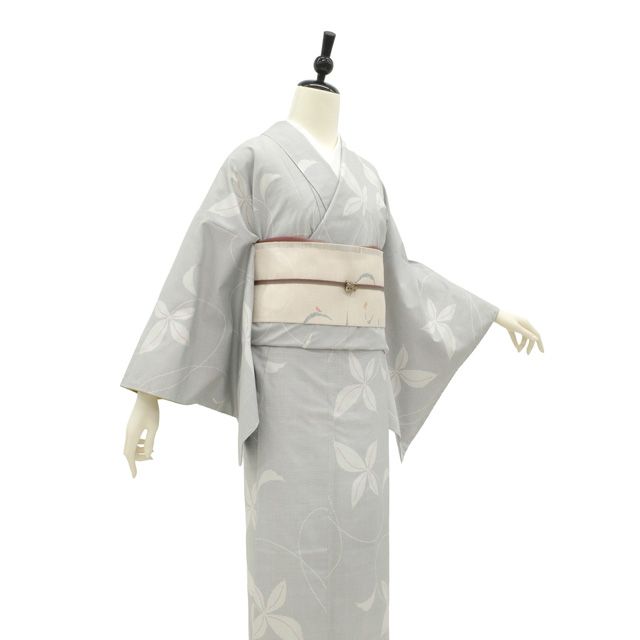 新古品】 本場大島紬 白大島 袷 着物 未使用 正絹 丸宮織物 加那の郷