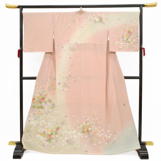 新古品】 訪問着 手描き友禅 着物 未使用 正絹 袷 フォーマル 作家物