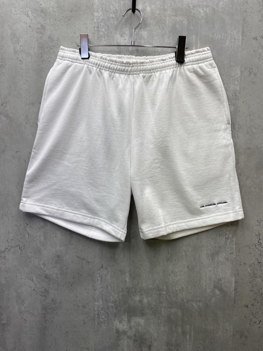 LOS ANGELES APPAREL ロサンゼルスアパレル ヘビーフリース 14oz 裏起毛 スウェット ハーフ パンツ sizeL/白 ■◆◎メンズ