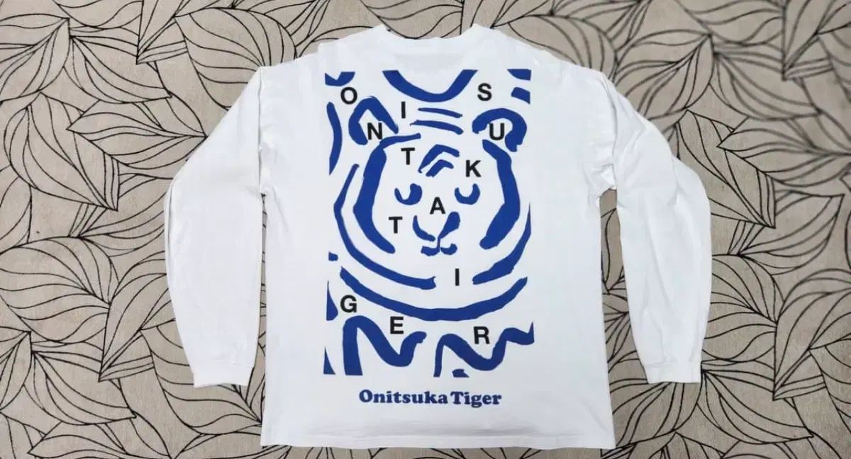 オニツカタイガー タイガー プリンティング 長袖 Tシャツ