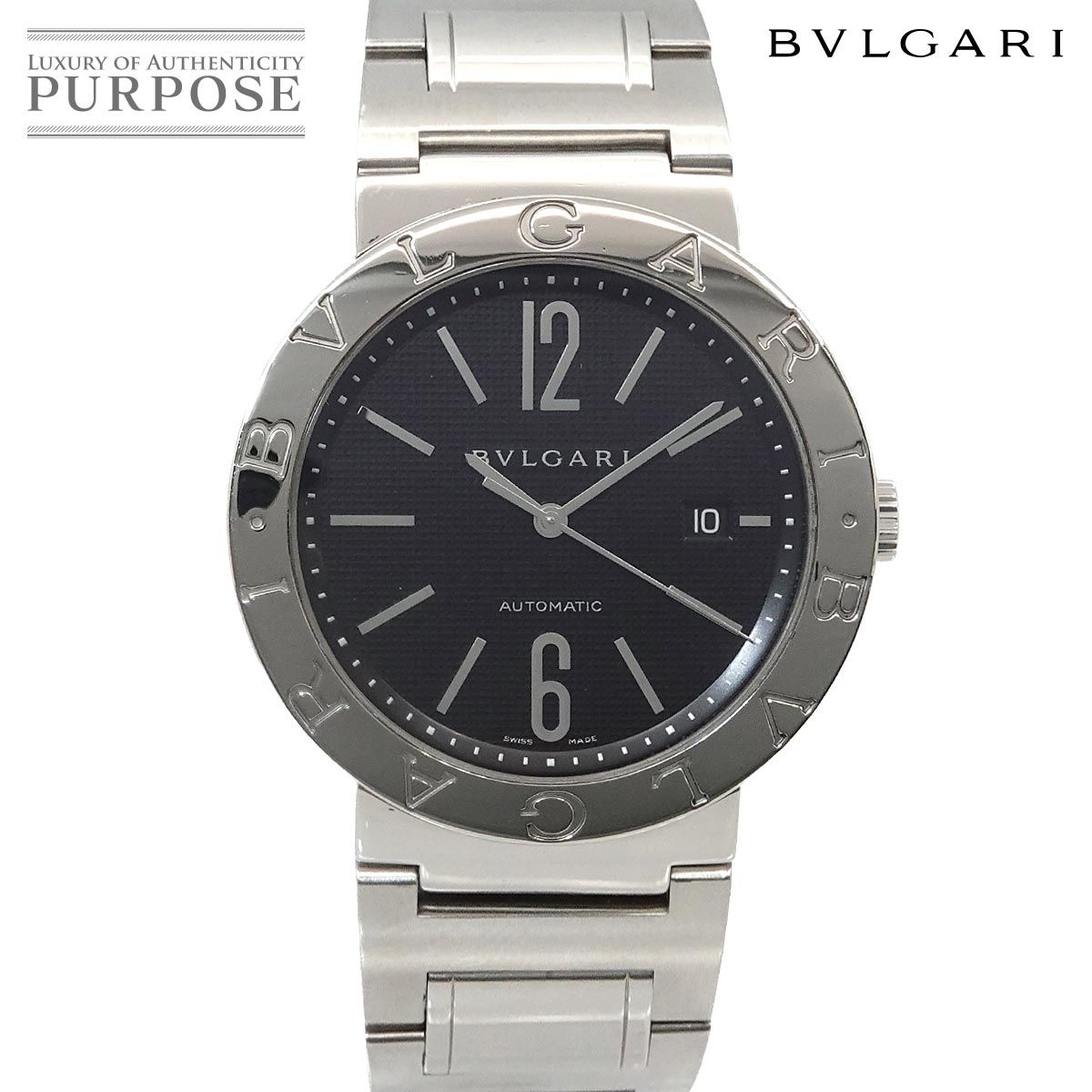 ブルガリ BVLGARI ブルガリブルガリ BB42SSAUTO メンズ 腕時計 デイト ブラック オートマ 自動巻き ウォッチ BVLGARIBVLGARI 90328103