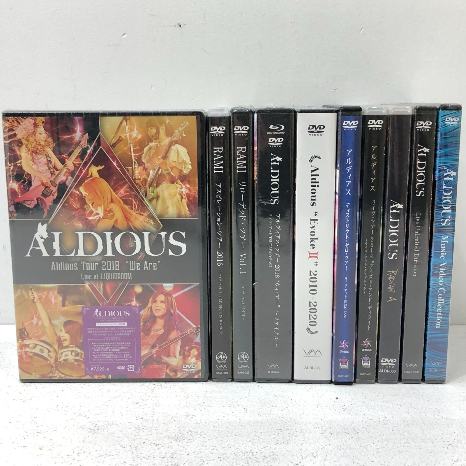 【小牧店】アルディアス ALDIOUS DVD/Blu-ray ライブツアーなど おまとめ セット 未開封あり 【Y314-0053】